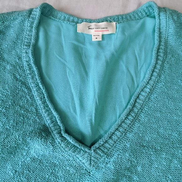 Two by Vince Camuto Open back Knit Tunic Top Mint Green Women's Size Medium - Picture 4 of 9